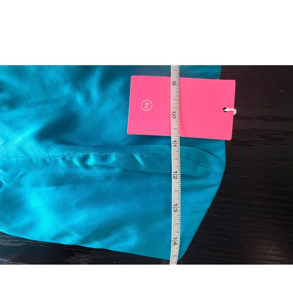 Amanda Uprichard NEW Silk Midi Slip Dress With Side Slit, Med - Picture 3 of 6